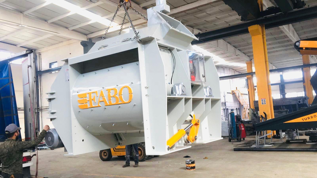 FABO twin shaft mixer - Мешалка за бетон: слика 1 FABO twin shaft mixer - Мешалка за бетон: слика 1