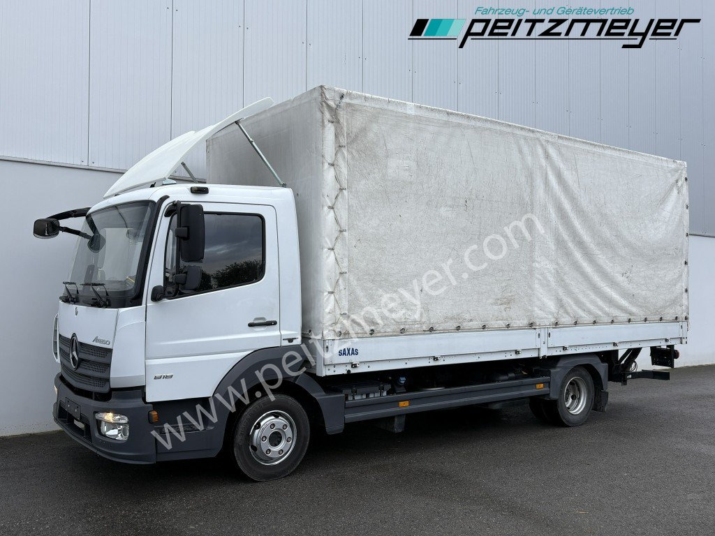 MERCEDES-BENZ Atego 818 L Pritsche + LBW, Klima, 3 Sitzer, 94 tkm - Камион со церада: слика 1 MERCEDES-BENZ Atego 818 L Pritsche + LBW, Klima, 3 Sitzer, 94 tkm - Камион со церада: слика 1
