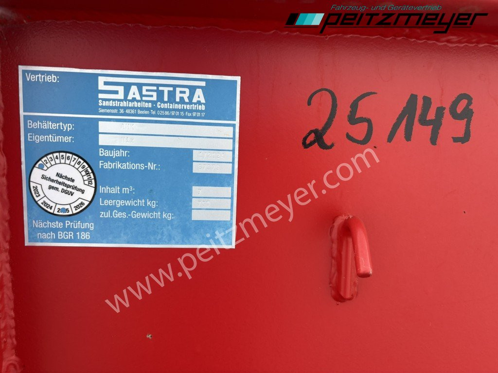 Комунални контејнер SASTRA Absetzmulde AMK mit Klappe - 7 m³ asymetrisch: слика 9 Комунални контејнер SASTRA Absetzmulde AMK mit Klappe - 7 m³ asymetrisch: слика 9