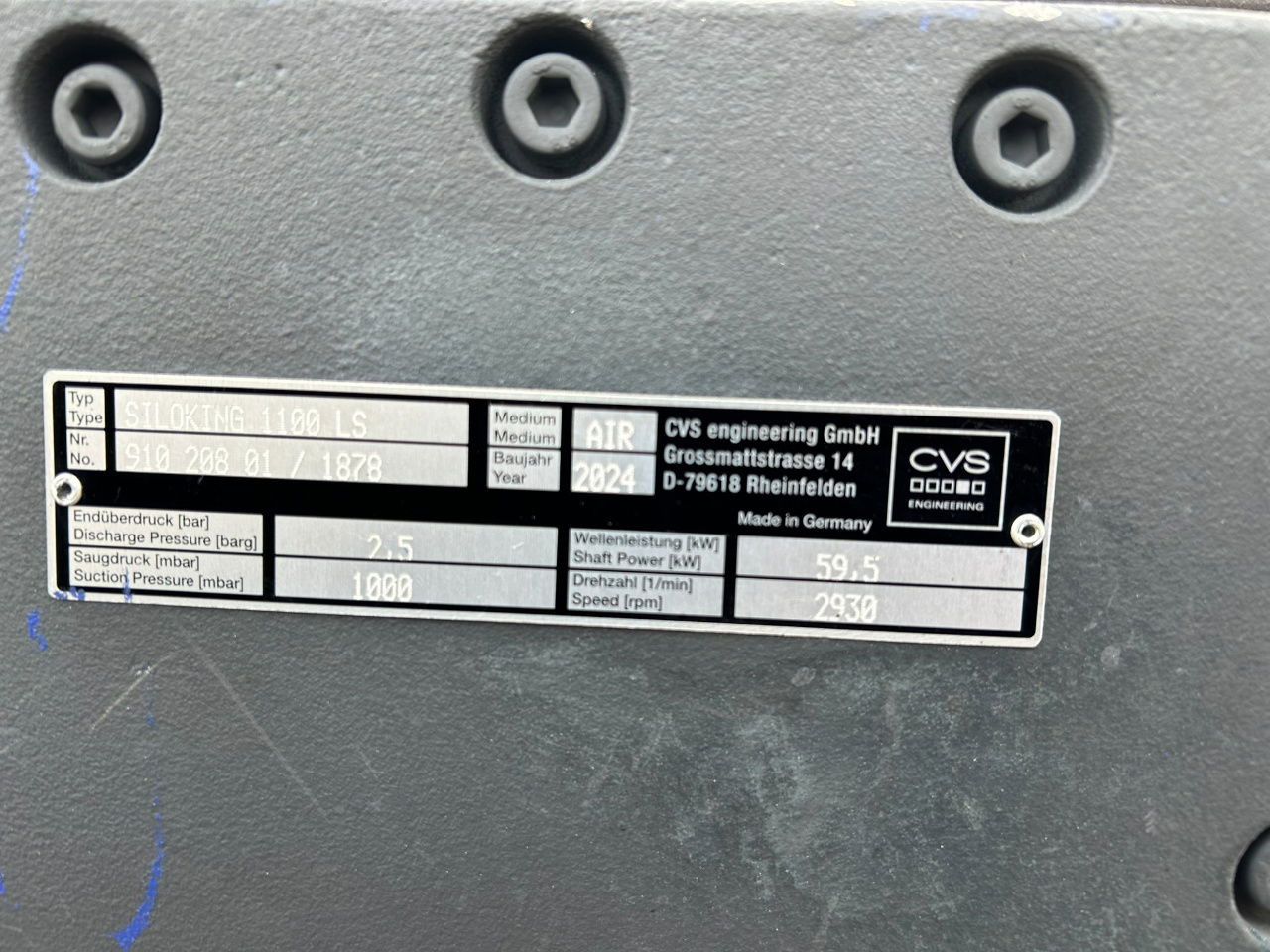 Ingersoll Rand CVS Siloking 1100 LS / Compressor / 2.5 bar / 2024 / RTI box - Греење/ Вентилација за Камион: слика 3 Ingersoll Rand CVS Siloking 1100 LS / Compressor / 2.5 bar / 2024 / RTI box - Греење/ Вентилација за Камион: слика 3