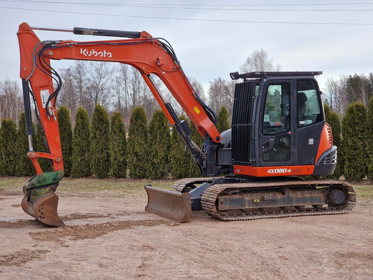 KUBOTA KX080-4. Metal tracks. - Мини багер: слика 2 KUBOTA KX080-4. Metal tracks. - Мини багер: слика 2