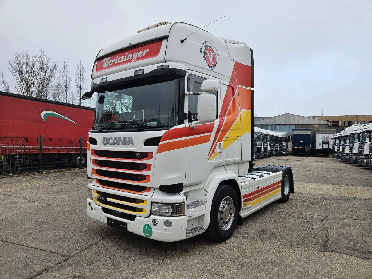 Scania R490 TopLine, Full Spoiler, New G2V2 Tachograph - Камион влекач: слика 1 Scania R490 TopLine, Full Spoiler, New G2V2 Tachograph - Камион влекач: слика 1