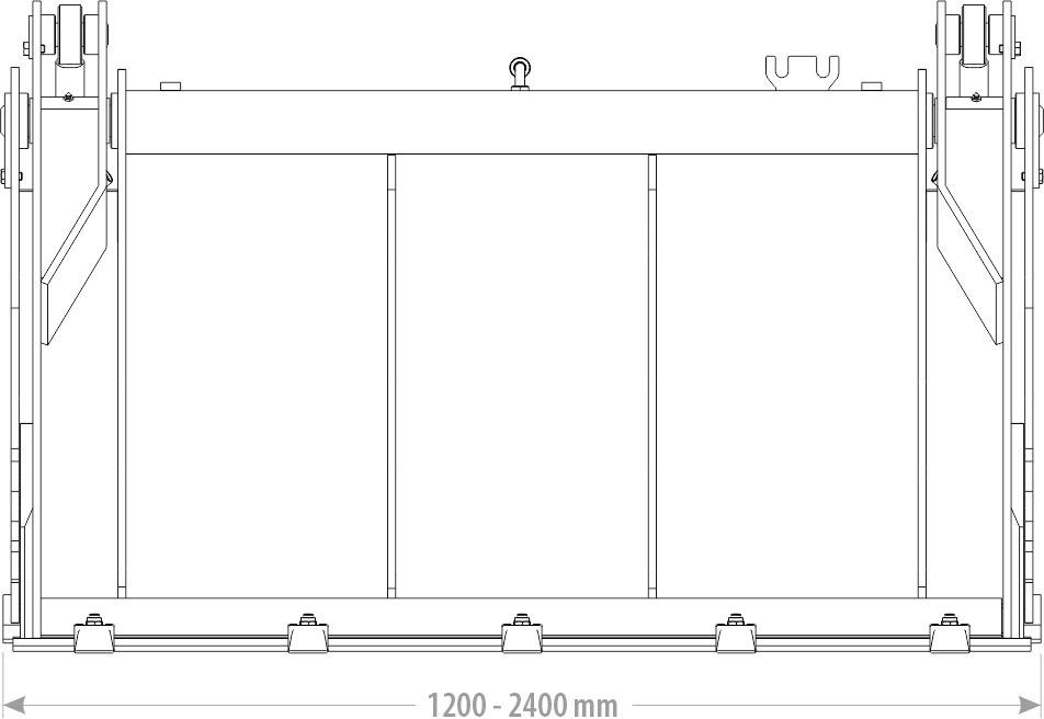 Klappschaufel 4 in 1 Schaufel Radlader Kramer Cat Liebherr Euro - Корпа за натоварувач: слика 3 Klappschaufel 4 in 1 Schaufel Radlader Kramer Cat Liebherr Euro - Корпа за натоварувач: слика 3