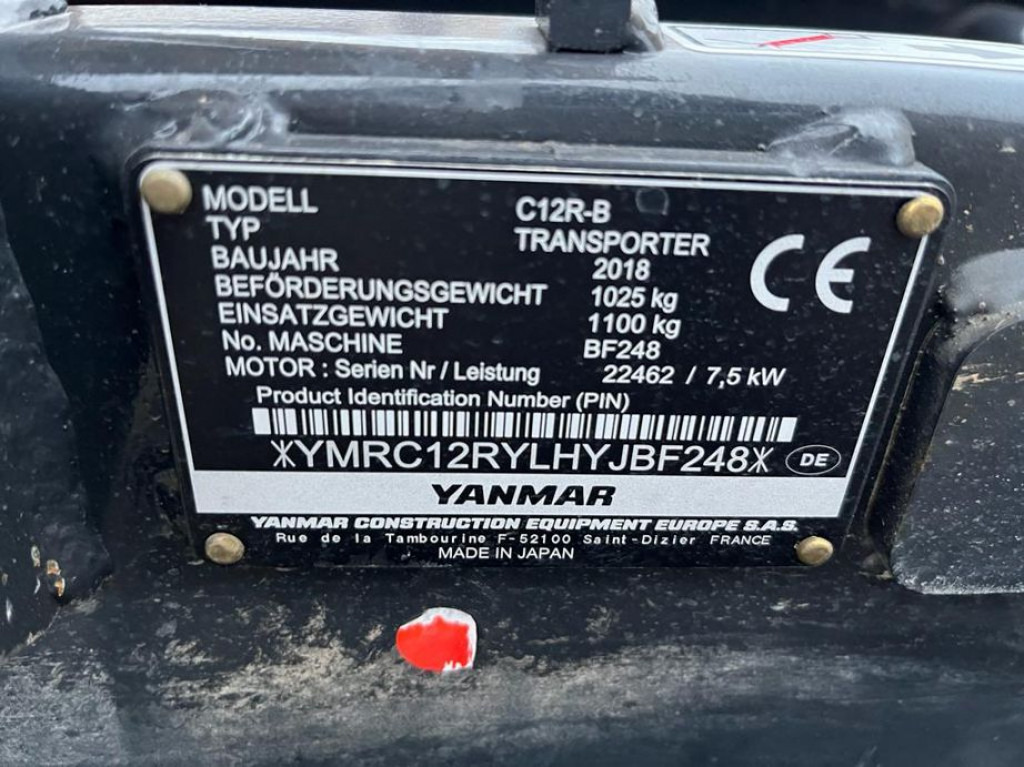 YANMAR Kettendumper C 12 R Baumaschine Kettendumper - Градежна машина: слика 3 YANMAR Kettendumper C 12 R Baumaschine Kettendumper - Градежна машина: слика 3