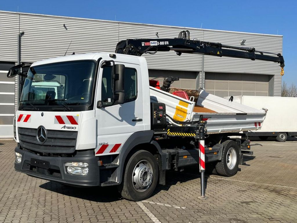 Mercedes-Benz Atego 1224 K 2-Achs Kipper Kran Hiab +Greiferst. - Кипер, Камион со кран: слика 1 Mercedes-Benz Atego 1224 K 2-Achs Kipper Kran Hiab +Greiferst. - Кипер, Камион со кран: слика 1