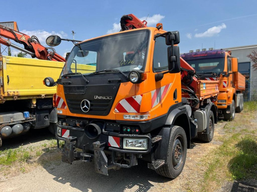 Mercedes-Benz Unimog U20 2-Achs Allradkipper Kran Palfinger Kr - Кипер, Камион со кран: слика 5 Mercedes-Benz Unimog U20 2-Achs Allradkipper Kran Palfinger Kr - Кипер, Камион со кран: слика 5