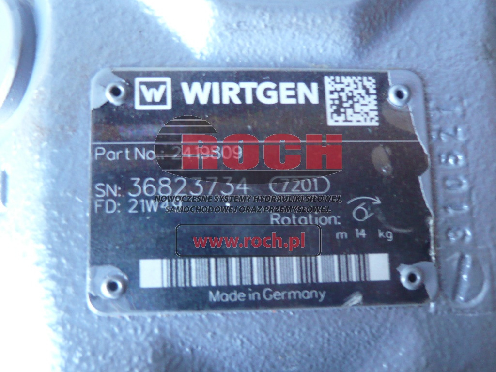 WIRTGEN 2419809 - Хидраулична пумпа: слика 2 WIRTGEN 2419809 - Хидраулична пумпа: слика 2
