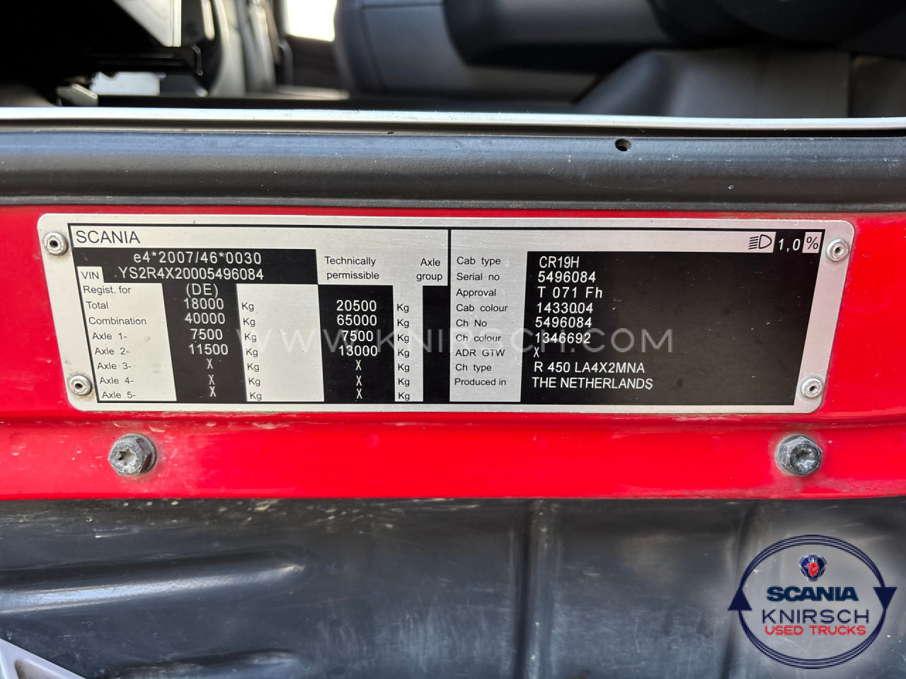 Камион влекач SCANIA R450LA4x2MNA / Hydraulik / 4-Balg / Scania Service: слика 12