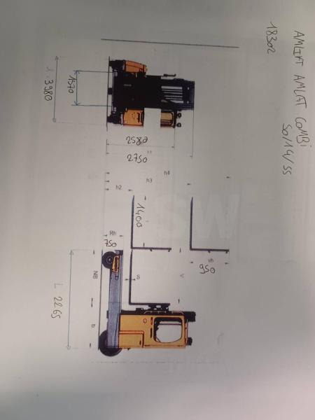 4-насочен вилушкар Amlift AMLAT COMBI 50/14/55: слика 9