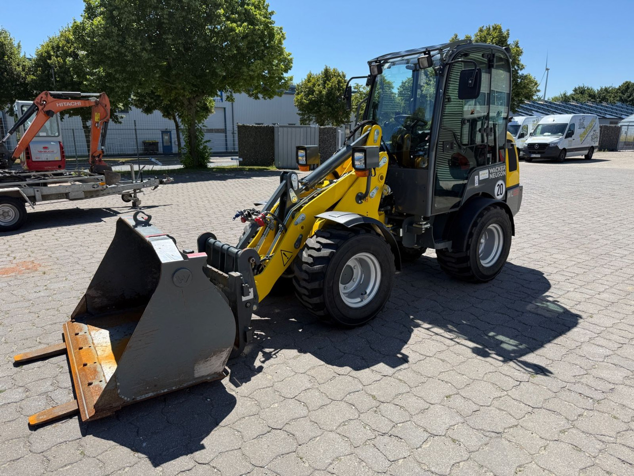 Wacker WL 25, Bj 23, 210 BH, Breitreifen Schaufel Gabel - Натоварувач на тркала: слика 1 Wacker WL 25, Bj 23, 210 BH, Breitreifen Schaufel Gabel - Натоварувач на тркала: слика 1