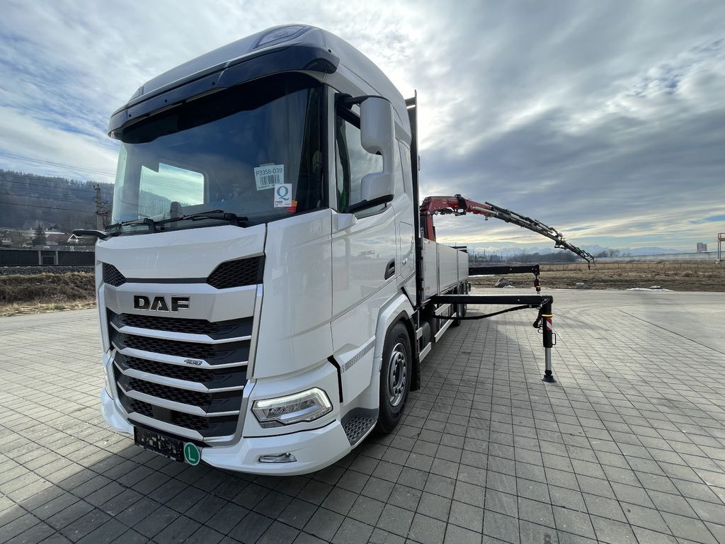 Нов Камион со платформа, Камион со кран DAF XF 480 FAN Kranwagen: слика 7