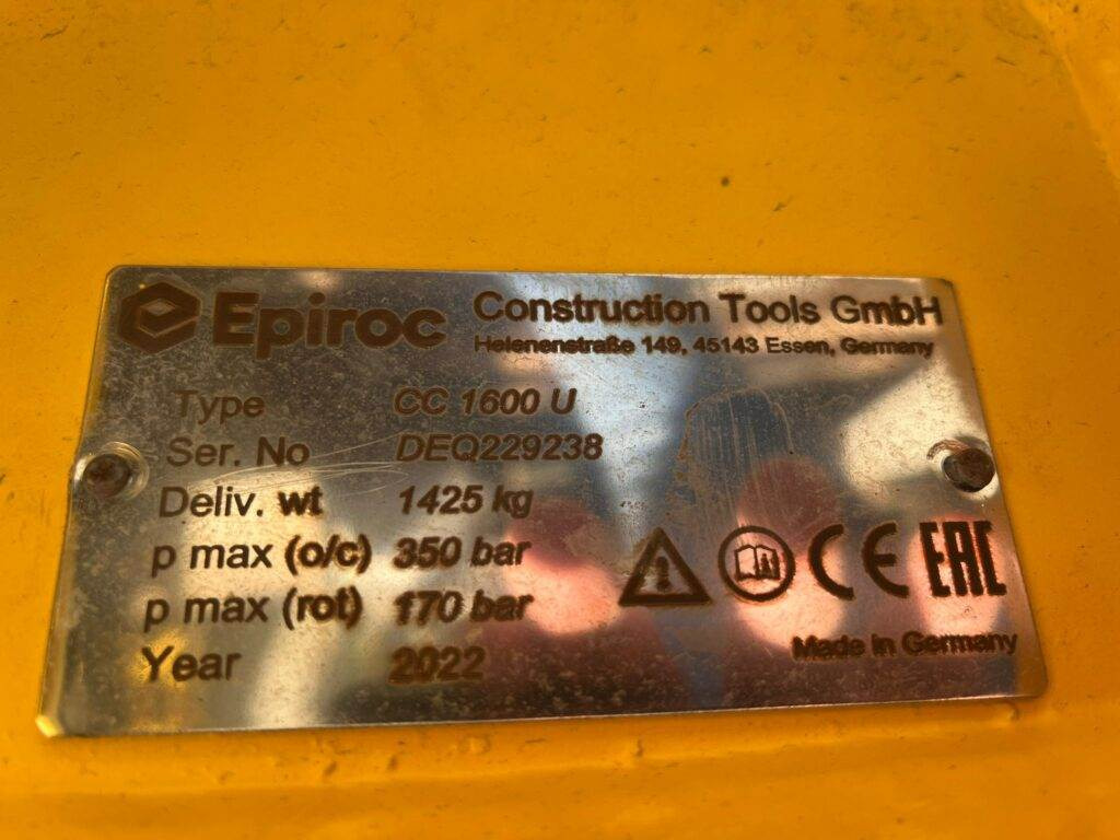 Epiroc Abbruchzange CC1600U - Ножица за уривање за Градежна машина: слика 4 Epiroc Abbruchzange CC1600U - Ножица за уривање за Градежна машина: слика 4