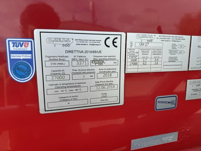 Feldbinder O.ME.P.S Silo Auflieger 27 m³ - Asche, Gülle - Полуприколка силос: слика 3 Feldbinder O.ME.P.S Silo Auflieger 27 m³ - Asche, Gülle - Полуприколка силос: слика 3