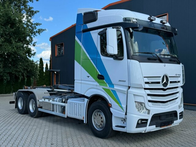 Mercedes-Benz ACTROS 2658 6x2 Abrollkipper MEILLER RK 26.67K - Камион со кука за подигање: слика 1 Mercedes-Benz ACTROS 2658 6x2 Abrollkipper MEILLER RK 26.67K - Камион со кука за подигање: слика 1