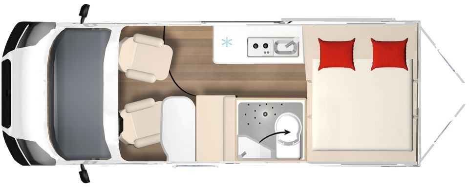 Bürstner B66 600 C Gästebett quer zur Sitzgruppe - Кампер комбе: слика 2 Bürstner B66 600 C Gästebett quer zur Sitzgruppe - Кампер комбе: слика 2