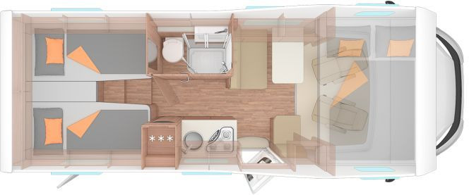 Weinsberg CaraHome 650 MEG Stylingpaket Alu - Алковен кампер: слика 2 Weinsberg CaraHome 650 MEG Stylingpaket Alu - Алковен кампер: слика 2