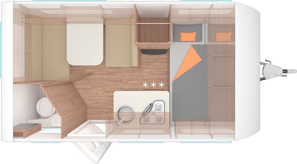 Weinsberg CaraOne 390 QD Auflastung 1350 kg - Камп приколка: слика 2 Weinsberg CaraOne 390 QD Auflastung 1350 kg - Камп приколка: слика 2