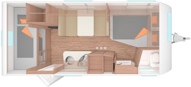 Weinsberg CaraOne 500 FDK Auflastung 1700 kg - Камп приколка: слика 2 Weinsberg CaraOne 500 FDK Auflastung 1700 kg - Камп приколка: слика 2