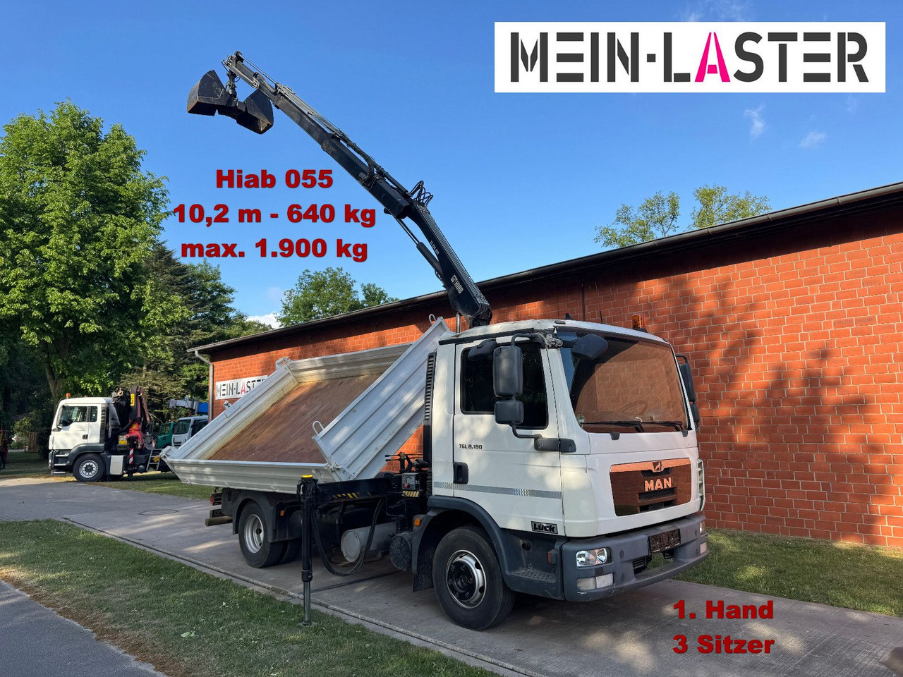 MAN TGL 8.180 3 S-Kipper Hiab 55 D *10,2 m - 640 kg - Комби кипер: слика 1 MAN TGL 8.180 3 S-Kipper Hiab 55 D *10,2 m - 640 kg - Комби кипер: слика 1