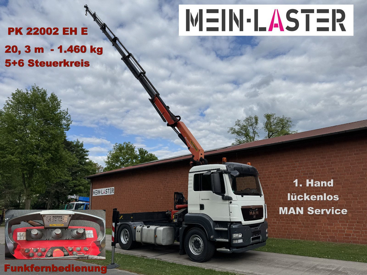 MAN TGS 18.400 PK 22002-E 20 m- 5.550kg + 5/6 Steuer - Камион со кран: слика 1 MAN TGS 18.400 PK 22002-E 20 m- 5.550kg + 5/6 Steuer - Камион со кран: слика 1
