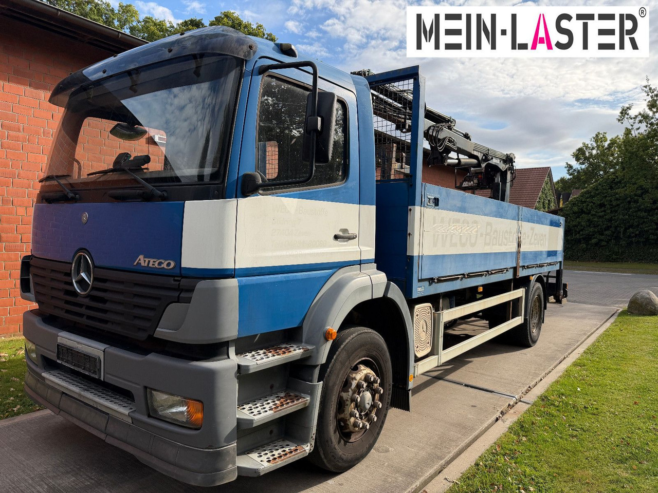 Mercedes-Benz 1823 Atego Atlas 105.2 1.Hand nur 226.000 km - Камион со платформа, Камион со кран: слика 2 Mercedes-Benz 1823 Atego Atlas 105.2 1.Hand nur 226.000 km - Камион со платформа, Камион со кран: слика 2