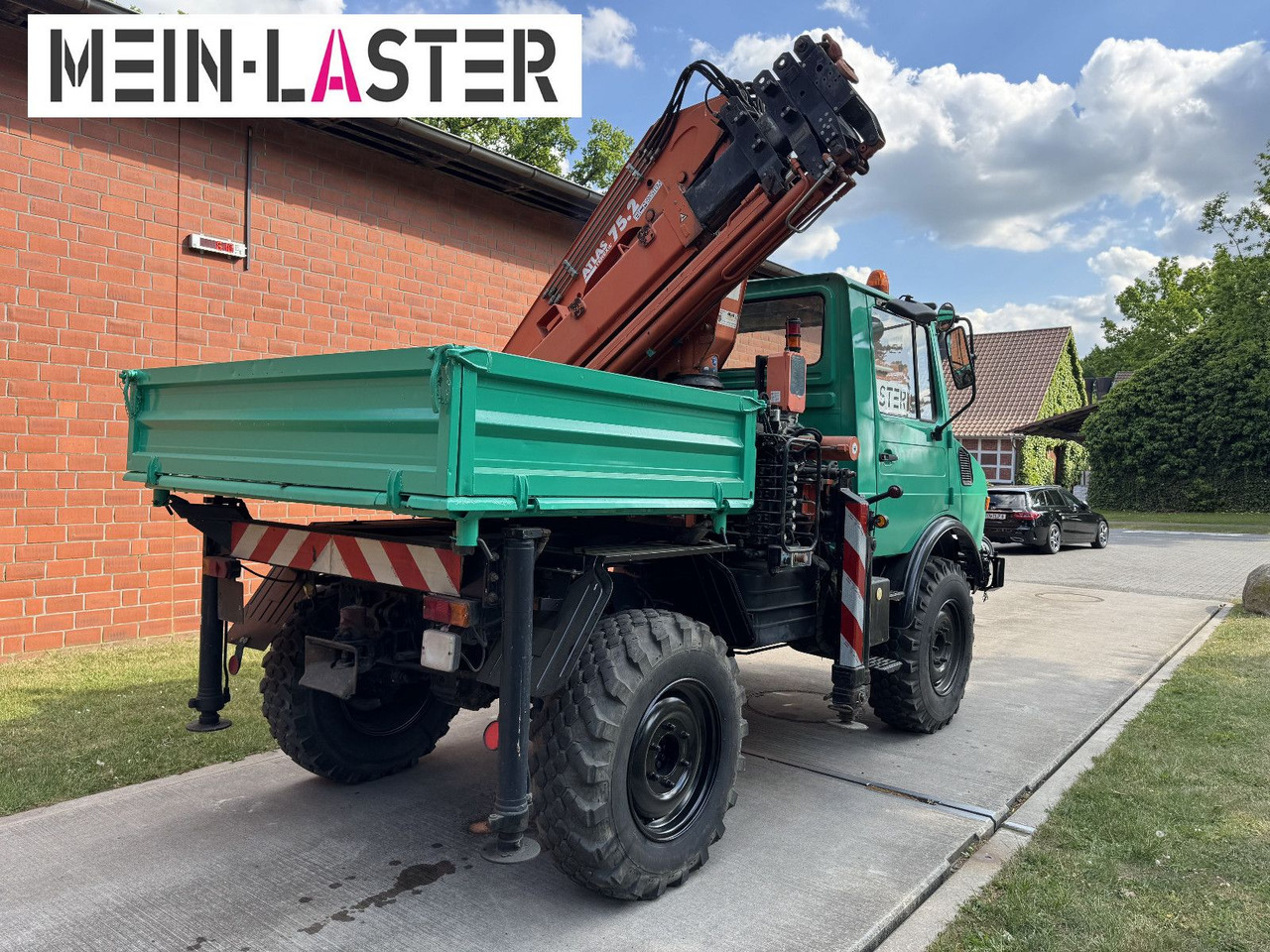 Unimog U 1200 Atlas 75.2 Kran 14 m Funk FB *1. Hand - Камион со кран: слика 4 Unimog U 1200 Atlas 75.2 Kran 14 m Funk FB *1. Hand - Камион со кран: слика 4