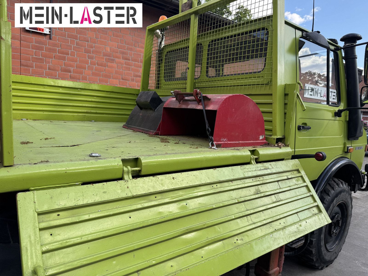 Камион со кран Unimog U 1650 PK 10500 Kran 15 m max. 3,9 t Seilwinde: слика 13
