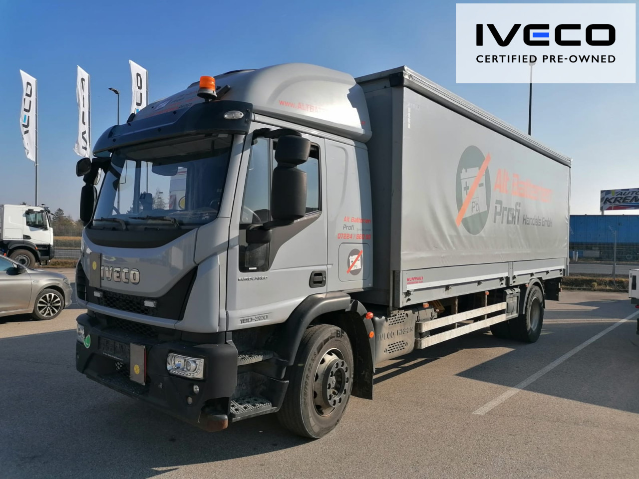 IVECO Eurocargo ML180E32/PEVI_C Euro6 Klima Luftfeder ZV - Камион со церада: слика 3 IVECO Eurocargo ML180E32/PEVI_C Euro6 Klima Luftfeder ZV - Камион со церада: слика 3