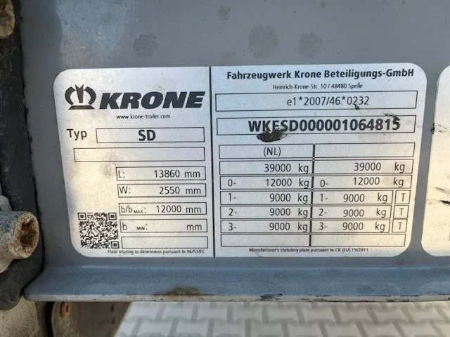 Krone 2023 Krone XL mega hupac flat with damage - Полуприколка сандучар: слика 4 Krone 2023 Krone XL mega hupac flat with damage - Полуприколка сандучар: слика 4