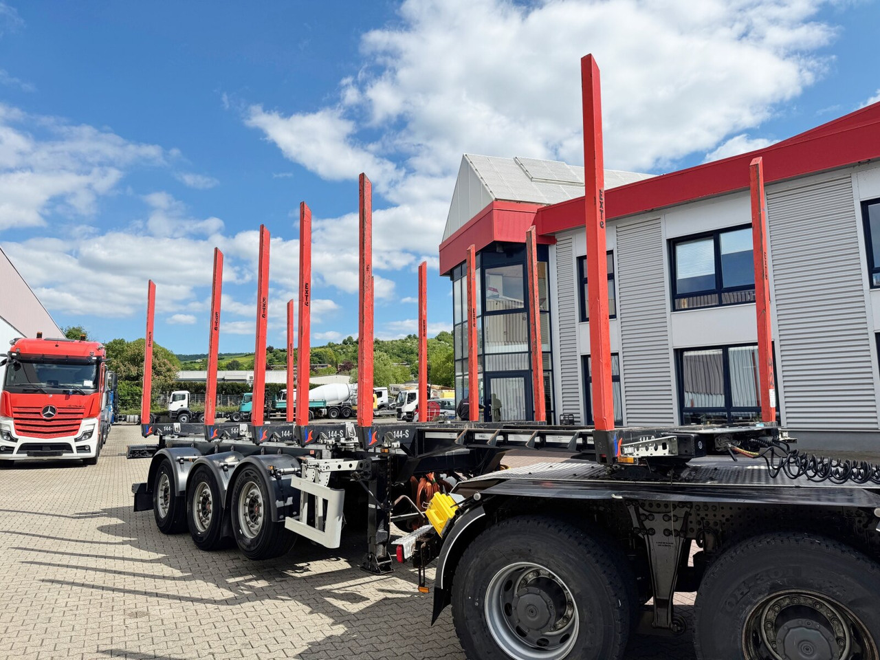 Полуприколка за дрва Doll LOGO H3L-14XL LOGO H3L-14XL, Liftachse, Nachlauflenkachse, teleskopierbar 9,4m-12,9: слика 12