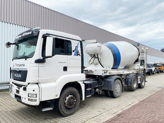 MAN TGS 18.400 4x4H BLS TGS 18.400 4x4H BLS + Auflieger KARRENA 10m³ Betonmischer - Камион миксер за бетон: слика 1 MAN TGS 18.400 4x4H BLS TGS 18.400 4x4H BLS + Auflieger KARRENA 10m³ Betonmischer - Камион миксер за бетон: слика 1