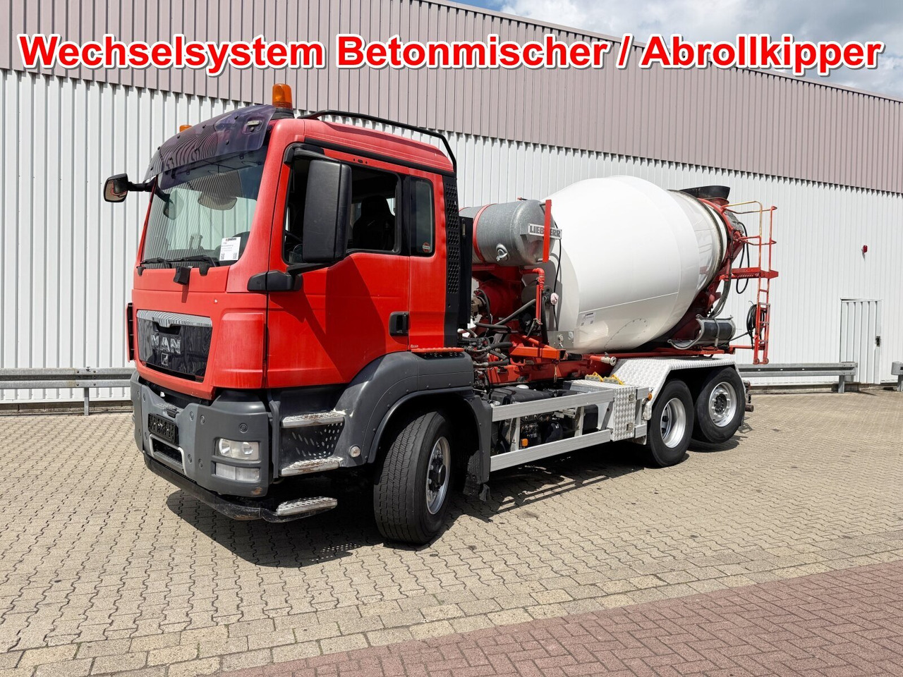 MAN TGS 26.480 6x4H-4 BL TGS 26.480 6x4H-4 BL, Liebherr HTM 704, Multilift Abroller HydroDrive, Lenk-/Liftachse, Wechselfahrzeug - Камион миксер за бетон: слика 1 MAN TGS 26.480 6x4H-4 BL TGS 26.480 6x4H-4 BL, Liebherr HTM 704, Multilift Abroller HydroDrive, Lenk-/Liftachse, Wechselfahrzeug - Камион миксер за бетон: слика 1