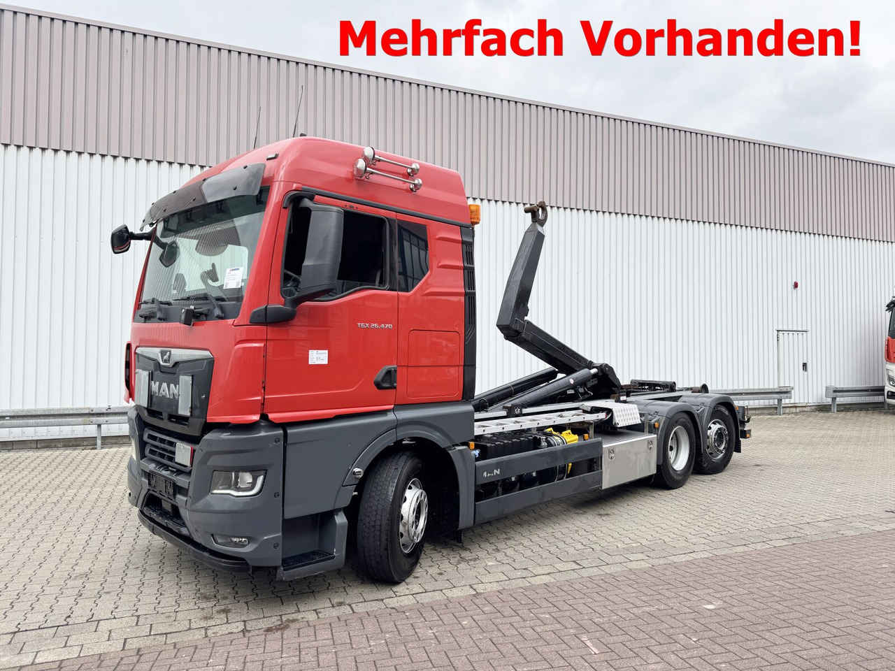 MAN TGX 26.470 6X2-4 BL TGX 26.470 6X2-4 BL, VDL 21-S 6200 Abrollkipper bis 7 m, , Lenk-/Liftachse, XLX-Fahrerhaus, Funk - Камион со кука за подигање: слика 1 MAN TGX 26.470 6X2-4 BL TGX 26.470 6X2-4 BL, VDL 21-S 6200 Abrollkipper bis 7 m, , Lenk-/Liftachse, XLX-Fahrerhaus, Funk - Камион со кука за подигање: слика 1