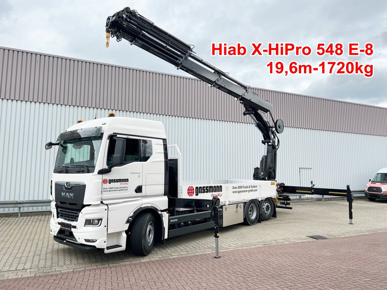 MAN TGX 26.510 6x2-4 LL CH TGX 26.510 6x2-4 LL, Kran Hiab X-HiPro 548 E-8, Lenk-/Liftachse, TwistLock 20Fuß, Funk, Retarder - Камион со кран, Камион со платформа: слика 1 MAN TGX 26.510 6x2-4 LL CH TGX 26.510 6x2-4 LL, Kran Hiab X-HiPro 548 E-8, Lenk-/Liftachse, TwistLock 20Fuß, Funk, Retarder - Камион со кран, Камион со платформа: слика 1