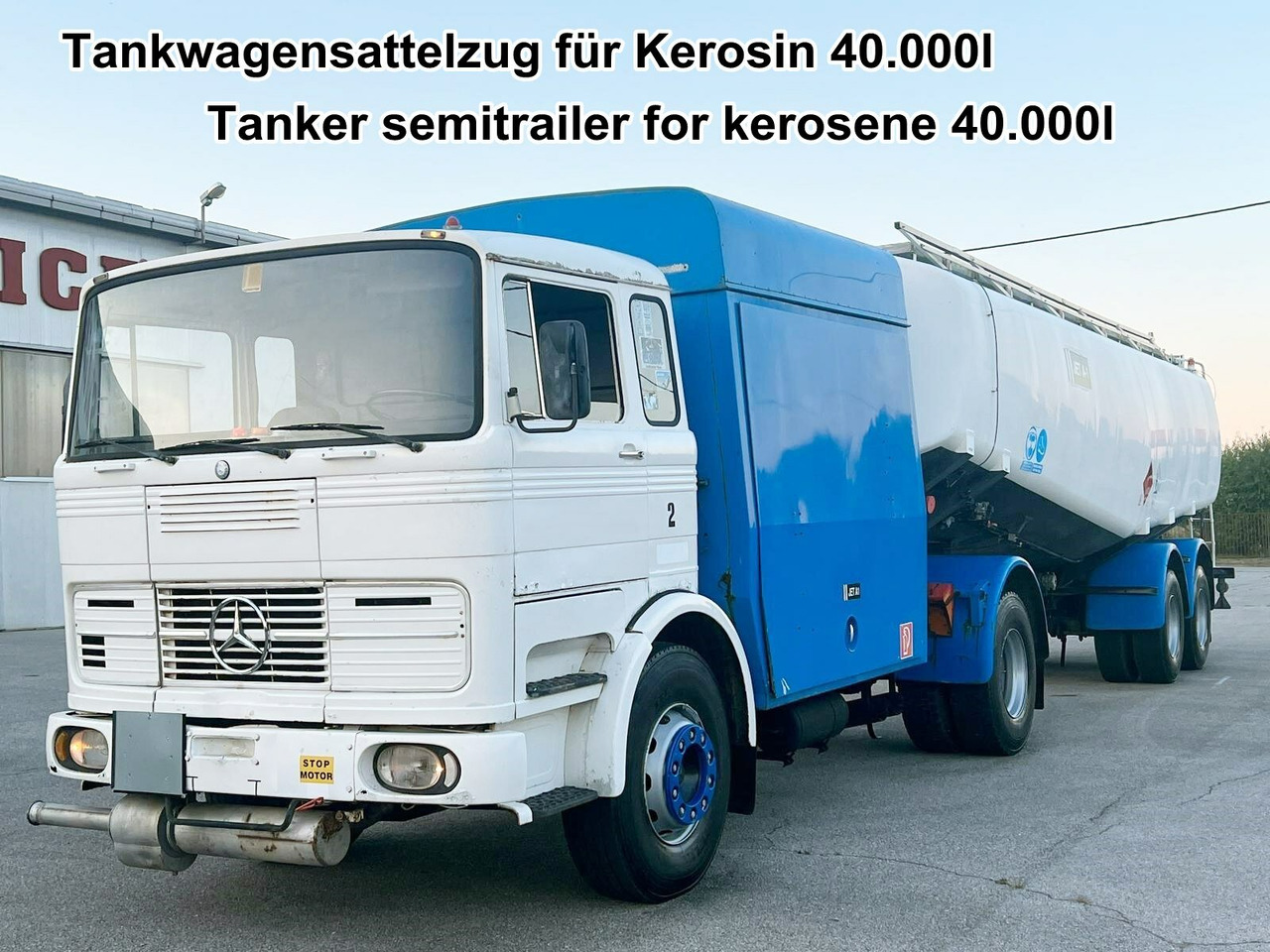 Mercedes-Benz 1923 4x2 Tankwagenzug für Kerosin 40.000l 1923 4x2 Tankwagenzug für Kerosin 40.000l - Камион цистерна: слика 1 Mercedes-Benz 1923 4x2 Tankwagenzug für Kerosin 40.000l 1923 4x2 Tankwagenzug für Kerosin 40.000l - Камион цистерна: слика 1