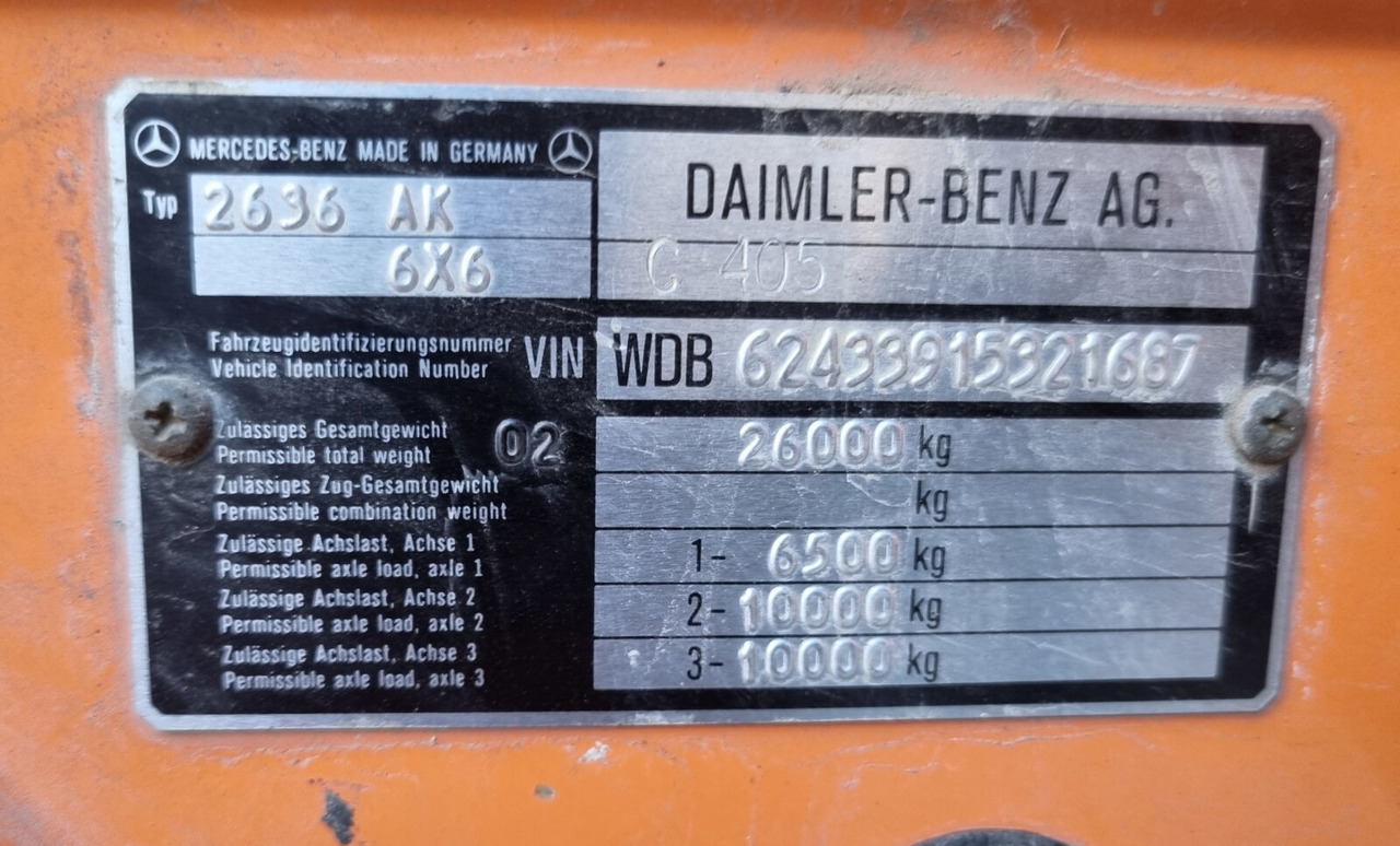 Mercedes-Benz - 2636 AK 6x6 - Кипер: слика 4 Mercedes-Benz - 2636 AK 6x6 - Кипер: слика 4