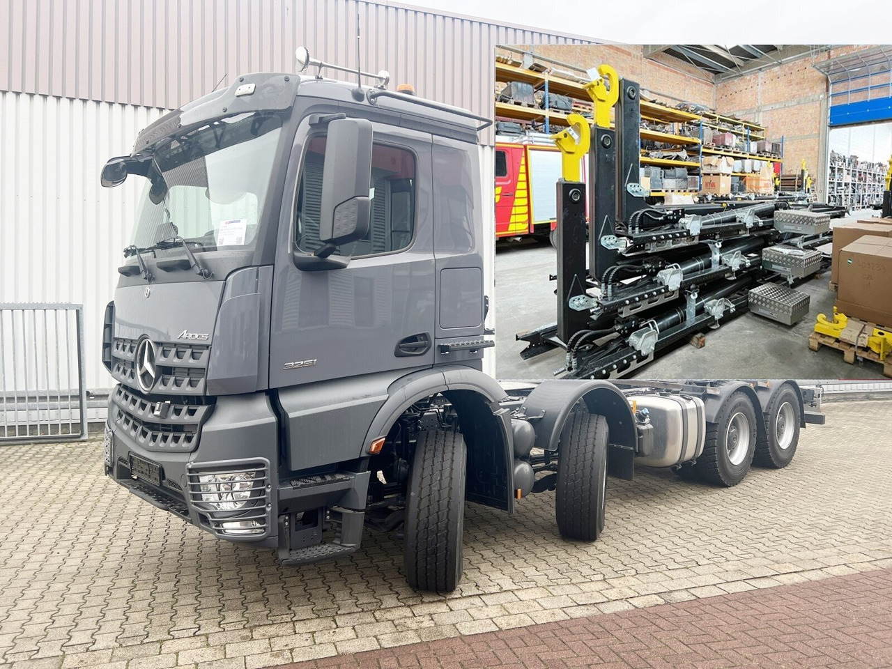 Mercedes-Benz Arocs 3251 L 8x4/4 Arocs 3251 L 8x4/4, Motorabtrieb - Камион со кука за подигање: слика 1 Mercedes-Benz Arocs 3251 L 8x4/4 Arocs 3251 L 8x4/4, Motorabtrieb - Камион со кука за подигање: слика 1