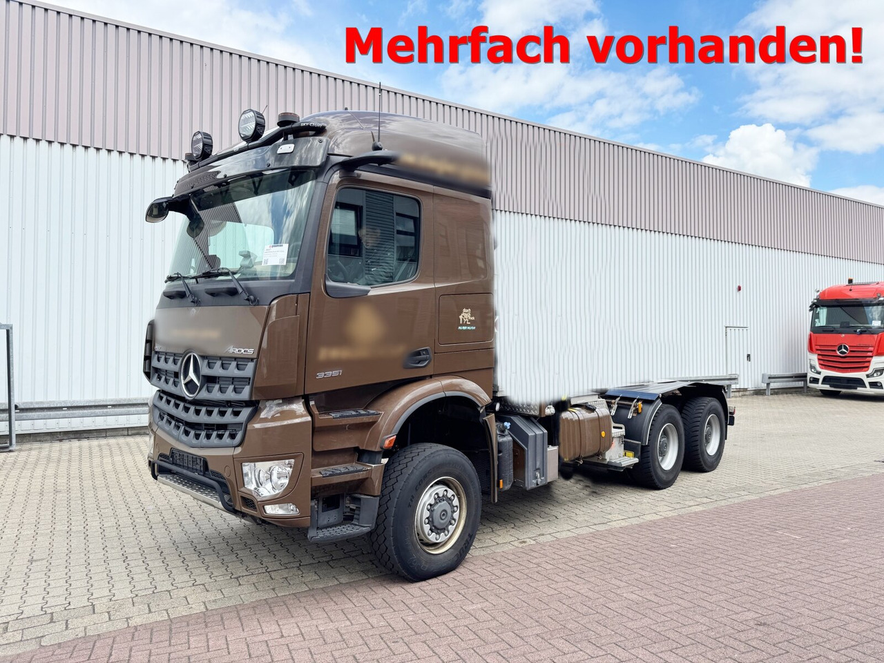 Mercedes-Benz Arocs 3351 LS 6x6 Arocs 3351 LS 6x6, Grounder, MirrorCam, Navi - Камион со кабинска шасија: слика 1 Mercedes-Benz Arocs 3351 LS 6x6 Arocs 3351 LS 6x6, Grounder, MirrorCam, Navi - Камион со кабинска шасија: слика 1