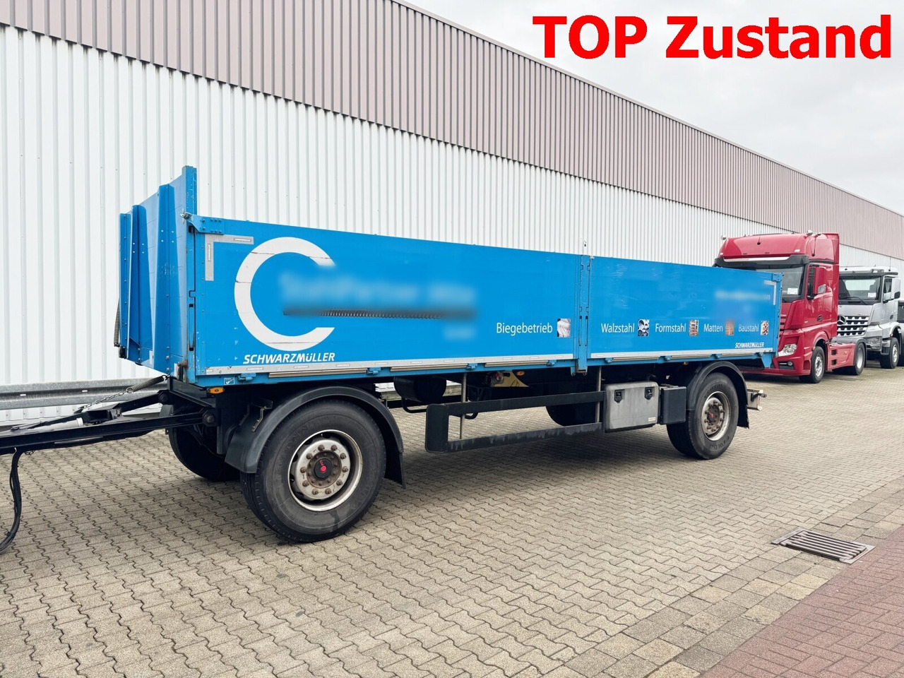 Schwarzmüller T-Serie T-Serie, TOP-Zustand - Приколка платформа: слика 1 Schwarzmüller T-Serie T-Serie, TOP-Zustand - Приколка платформа: слика 1