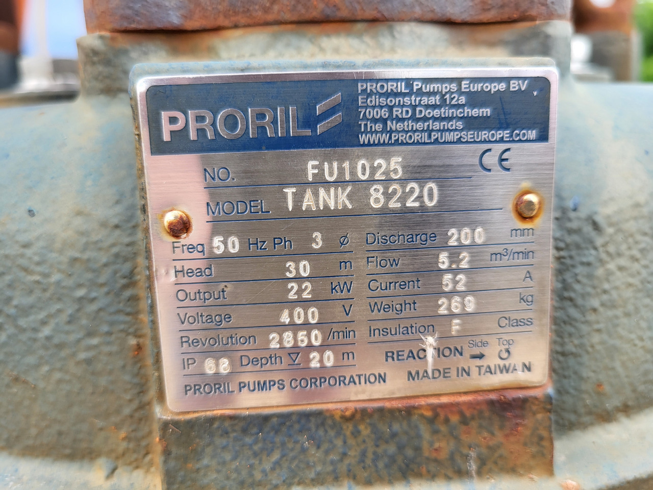 Proril Tank 8220 - Пумпа за вода: слика 4 Proril Tank 8220 - Пумпа за вода: слика 4