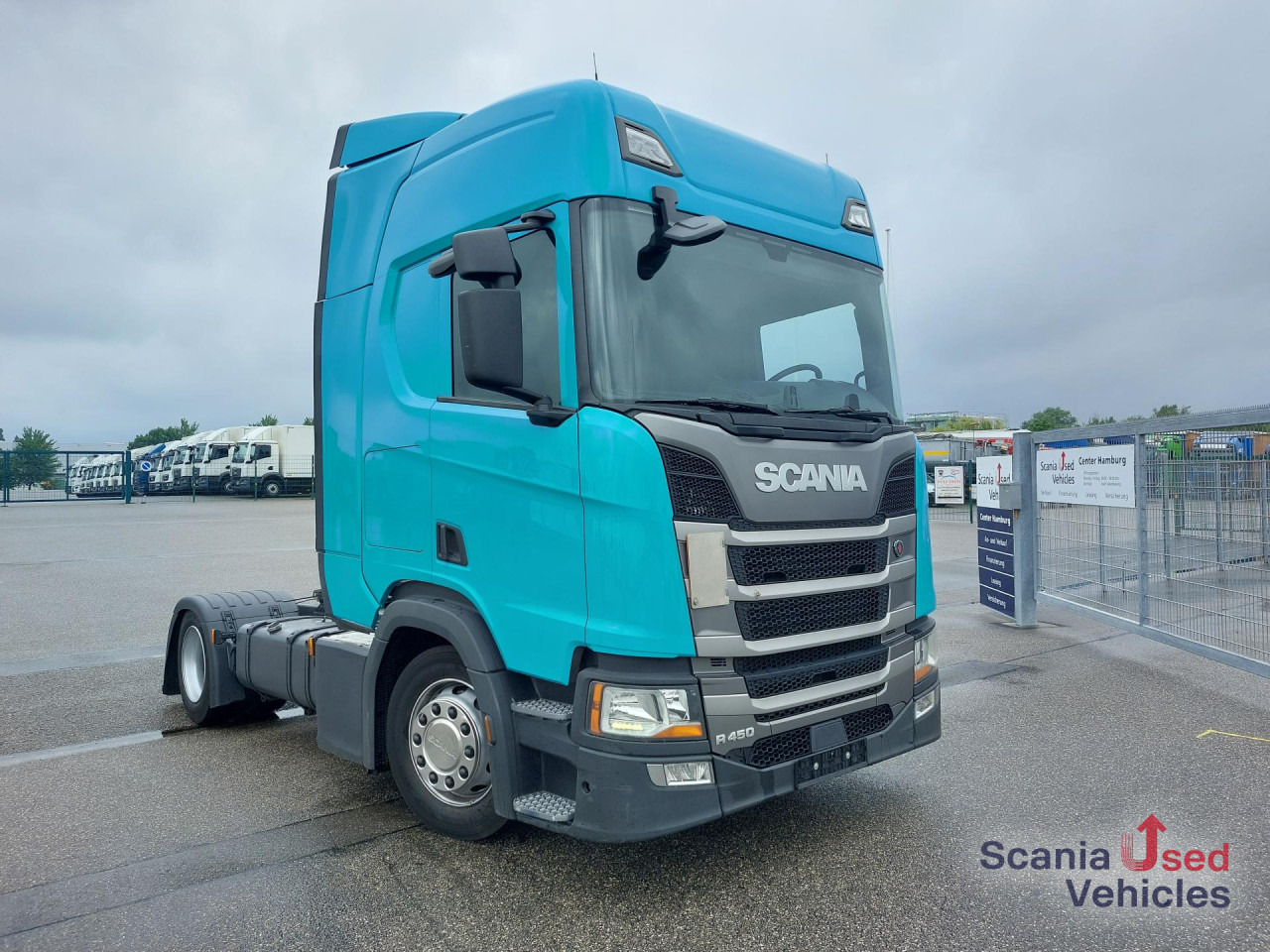 SCANIA R 450 A4x2EB Volumen Mega Jumbo Standklima Navi - Камион влекач: слика 1 SCANIA R 450 A4x2EB Volumen Mega Jumbo Standklima Navi - Камион влекач: слика 1