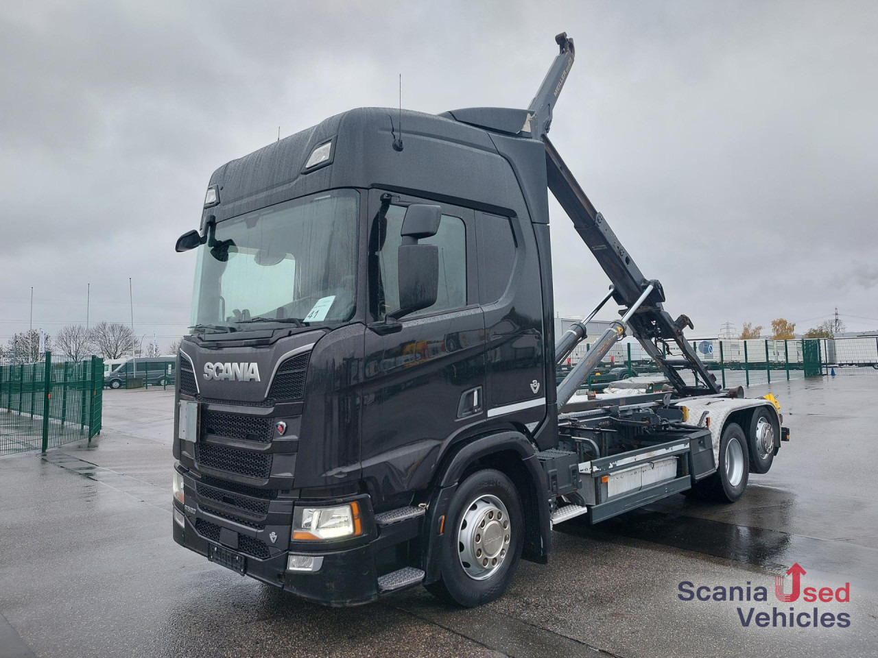 SCANIA R 520 B6x2*4NB V8 Meiler RK 21.65 - Камион со кука за подигање: слика 1 SCANIA R 520 B6x2*4NB V8 Meiler RK 21.65 - Камион со кука за подигање: слика 1