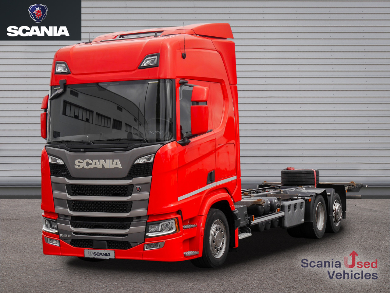 SCANIA R 410 B6x2*4LB Jumbo, Lenkachse, Standklima - Транспортер на контејнер/ Камион со променливо тело: слика 1 SCANIA R 410 B6x2*4LB Jumbo, Lenkachse, Standklima - Транспортер на контејнер/ Камион со променливо тело: слика 1