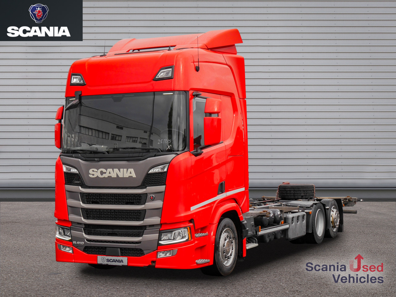 SCANIA R 410 B6x2*4LB Jumbo, Lenkachse, Standklima - Транспортер на контејнер/ Камион со променливо тело: слика 1 SCANIA R 410 B6x2*4LB Jumbo, Lenkachse, Standklima - Транспортер на контејнер/ Камион со променливо тело: слика 1
