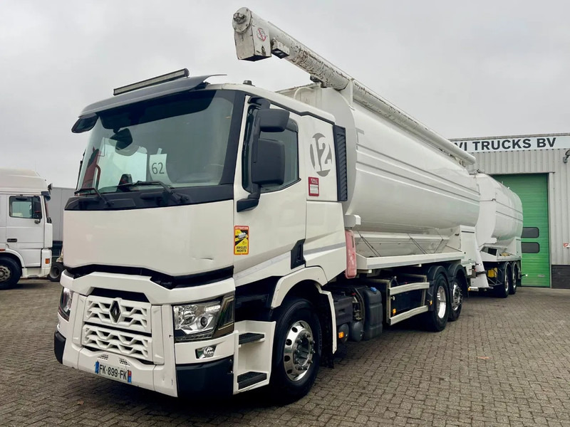 Renault T520 TSCI AUGER / AIR, 5 COMP. RETARDER + trailer TSCI bj 2008 - Камион цистерна: слика 1 Renault T520 TSCI AUGER / AIR, 5 COMP. RETARDER + trailer TSCI bj 2008 - Камион цистерна: слика 1