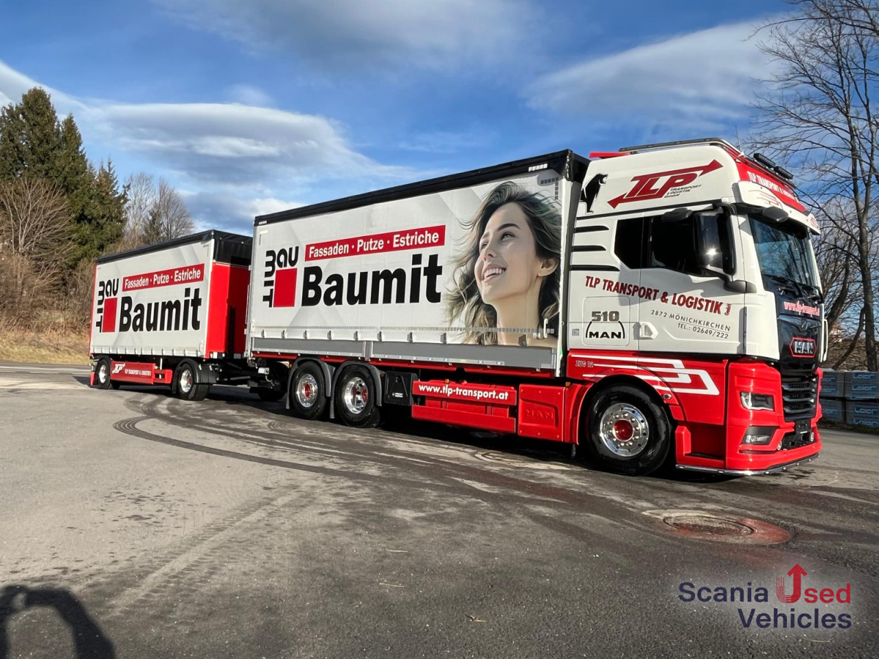 MAN TGX 26.510 6x2-4 LL Pritsche + Anhänger - Камион со церада: слика 2 MAN TGX 26.510 6x2-4 LL Pritsche + Anhänger - Камион со церада: слика 2