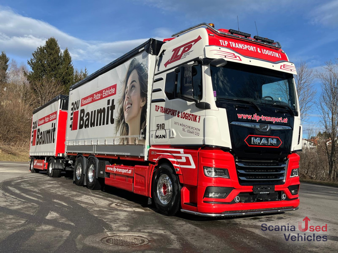 MAN TGX 26.510 6x2-4 LL Pritsche + Anhänger - Камион со церада: слика 1 MAN TGX 26.510 6x2-4 LL Pritsche + Anhänger - Камион со церада: слика 1