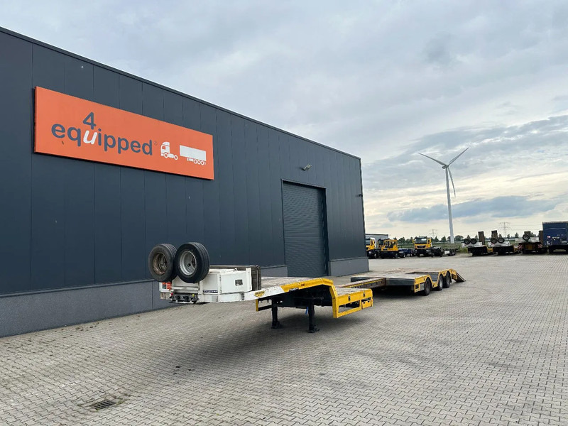 Broshuis E-2190/27 lowloader, wheel well, 4,1m extendable, steering axle - Полуприколка за низок утовар: слика 1 Broshuis E-2190/27 lowloader, wheel well, 4,1m extendable, steering axle - Полуприколка за низок утовар: слика 1