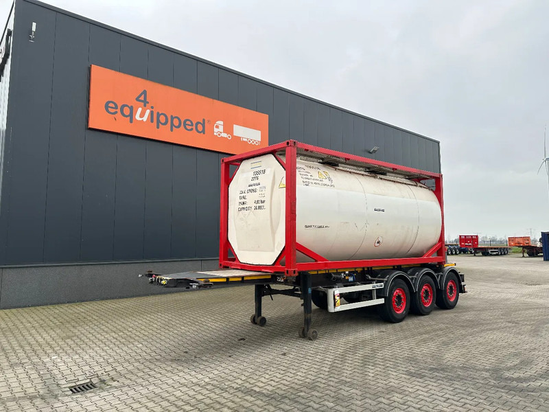 Burg 20FT ADR (EX/II, EX/III, FL, AT) Chassis + Tankcontainer 26.000L /3 baffels - Полуприколка цистерна: слика 1 Burg 20FT ADR (EX/II, EX/III, FL, AT) Chassis + Tankcontainer 26.000L /3 baffels - Полуприколка цистерна: слика 1
