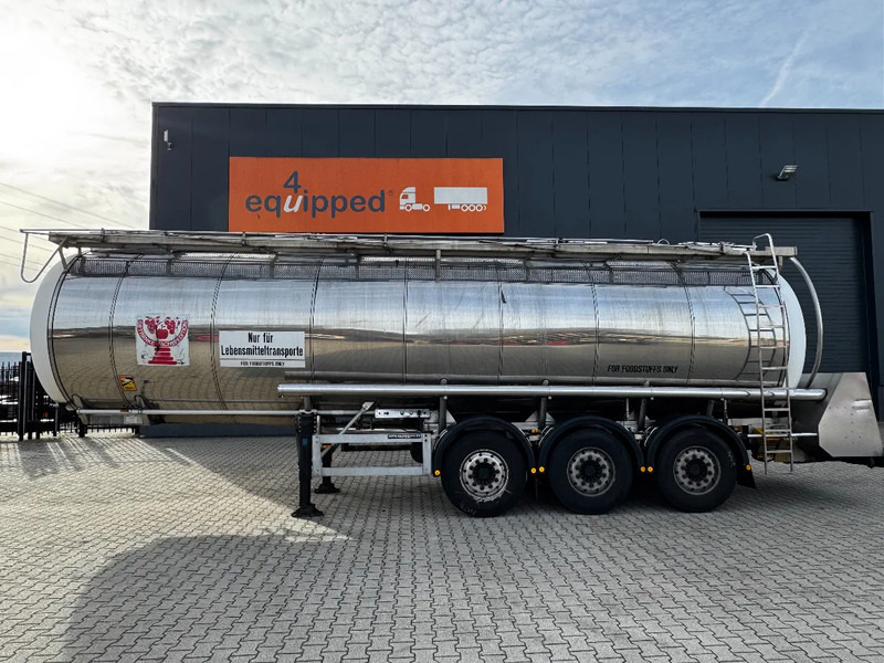 Feldbinder LEBENSMITTEL / LEVENSMIDDELEN FOOD / 33.500L / 3-COMP / PUMPE / INOX / NL-trailer / APK: 10-2026 - Полуприколка цистерна: слика 2 Feldbinder LEBENSMITTEL / LEVENSMIDDELEN FOOD / 33.500L / 3-COMP / PUMPE / INOX / NL-trailer / APK: 10-2026 - Полуприколка цистерна: слика 2